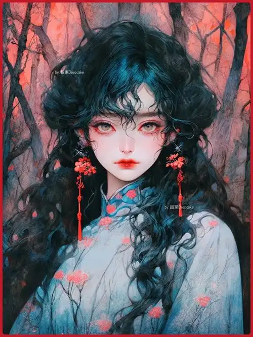 光影图集第三张：雪原孤影
